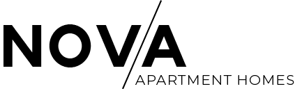 The image is a logo for NOVA Apartment Homes.